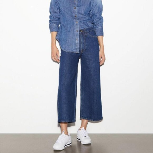 FRAME Wide Leg | Le Italien Wide Crop Vintage Size 24 NWT - Picture 4 of 4